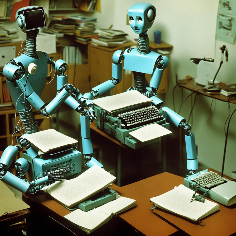 Robot writes a Book